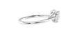 Heart Solitaire with Diamond Bridge Engagement Ring