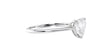 Heart Solitaire with Diamond Bridge Engagement Ring