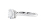Round Solitaire Hidden Halo Diamond Engagement Ring