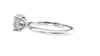 Round Solitaire Hidden Halo Diamond Engagement Ring