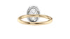 Oval Halo Diamond Band Engagement Ring