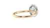 Oval Halo Diamond Band Engagement Ring