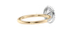Oval Halo Diamond Band Engagement Ring