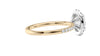 Oval Halo Diamond Band Engagement Ring