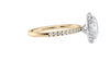 Oval Halo Diamond Band Engagement Ring