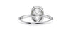 Oval Halo Diamond Band Engagement Ring