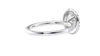 Oval Halo Diamond Band Engagement Ring