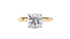 Cushion Cut Solitaire Diamond Engagement Ring