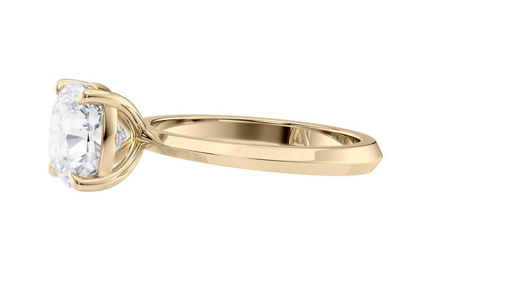 Cushion Cut Solitaire Diamond Engagement Ring