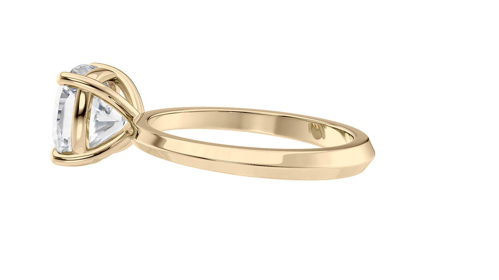 Cushion Cut Solitaire Diamond Engagement Ring
