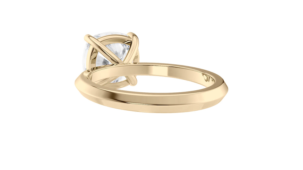Cushion Cut Solitaire Diamond Engagement Ring