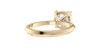Cushion Cut Solitaire Diamond Engagement Ring