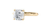 Cushion Cut Solitaire Diamond Engagement Ring