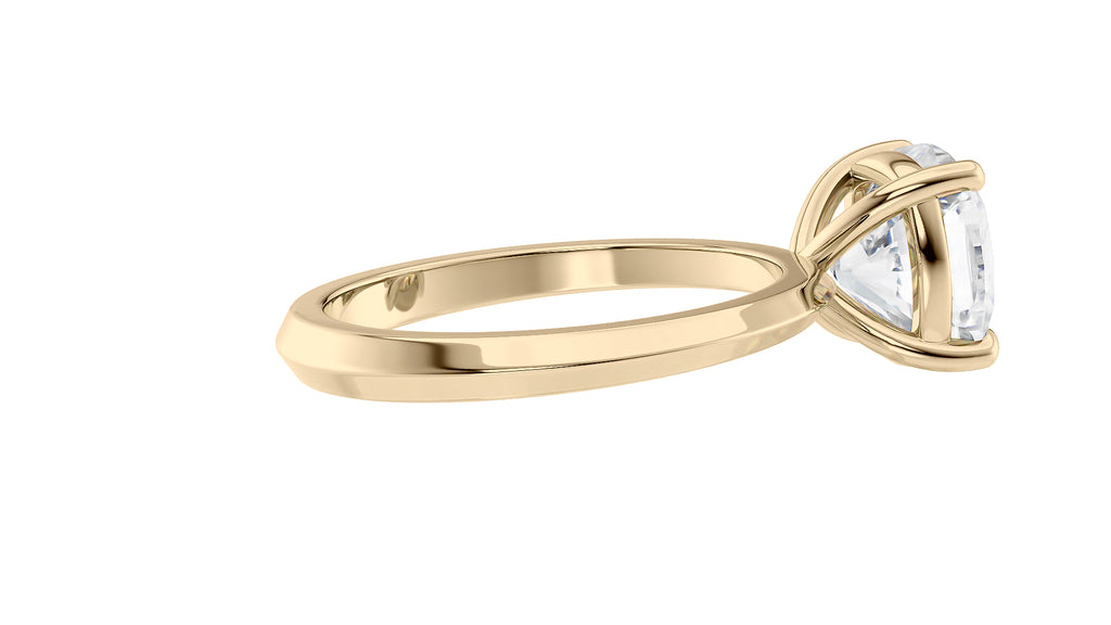 Cushion Cut Solitaire Diamond Engagement Ring