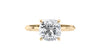 Cushion Cut Solitaire Diamond Engagement Ring