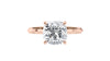 Cushion Cut Solitaire Diamond Engagement Ring