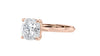 Cushion Cut Solitaire Diamond Engagement Ring