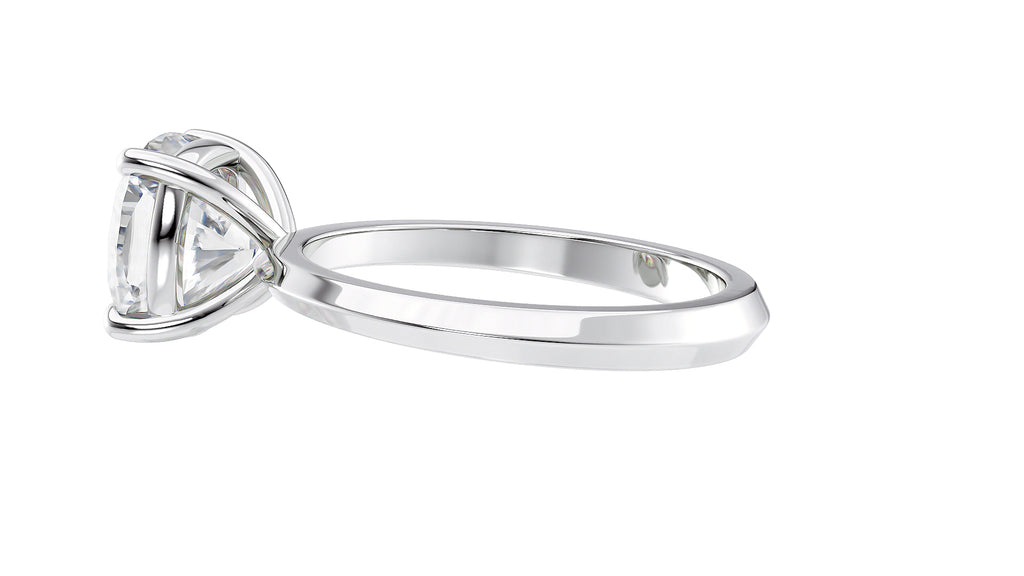 Cushion Cut Solitaire Diamond Engagement Ring