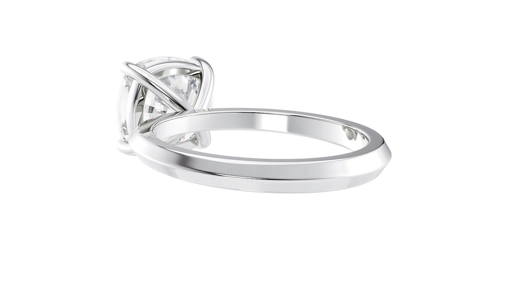 Cushion Cut Solitaire Diamond Engagement Ring