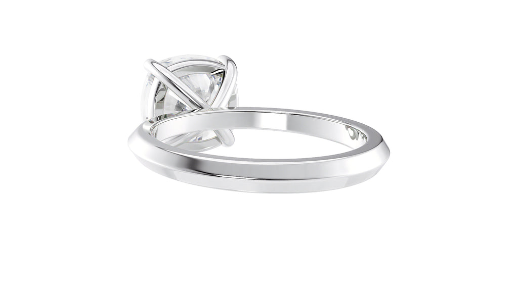 Cushion Cut Solitaire Diamond Engagement Ring