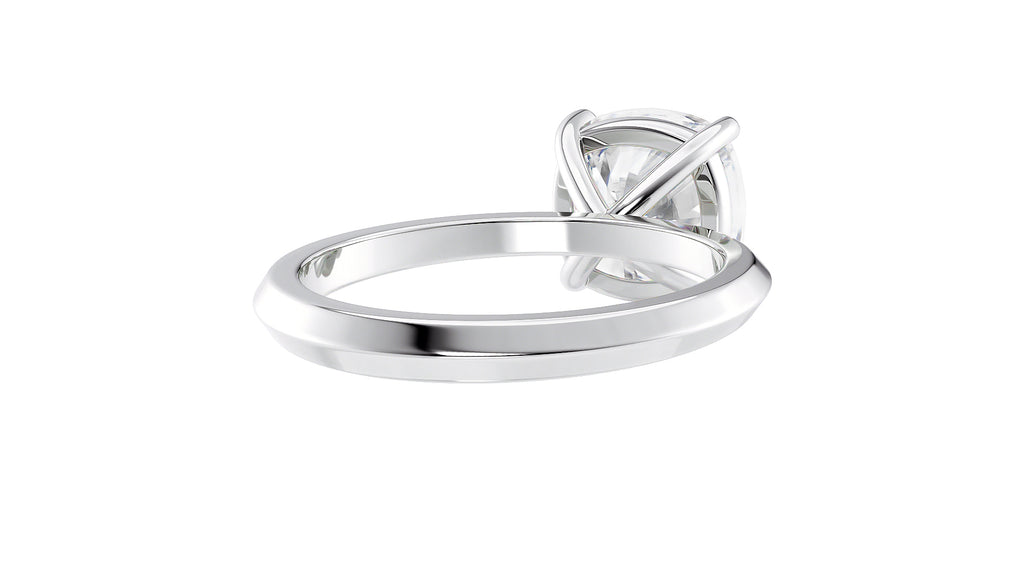 Cushion Cut Solitaire Diamond Engagement Ring