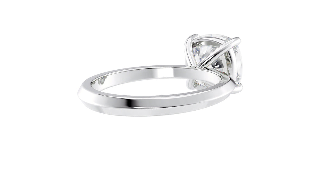 Cushion Cut Solitaire Diamond Engagement Ring