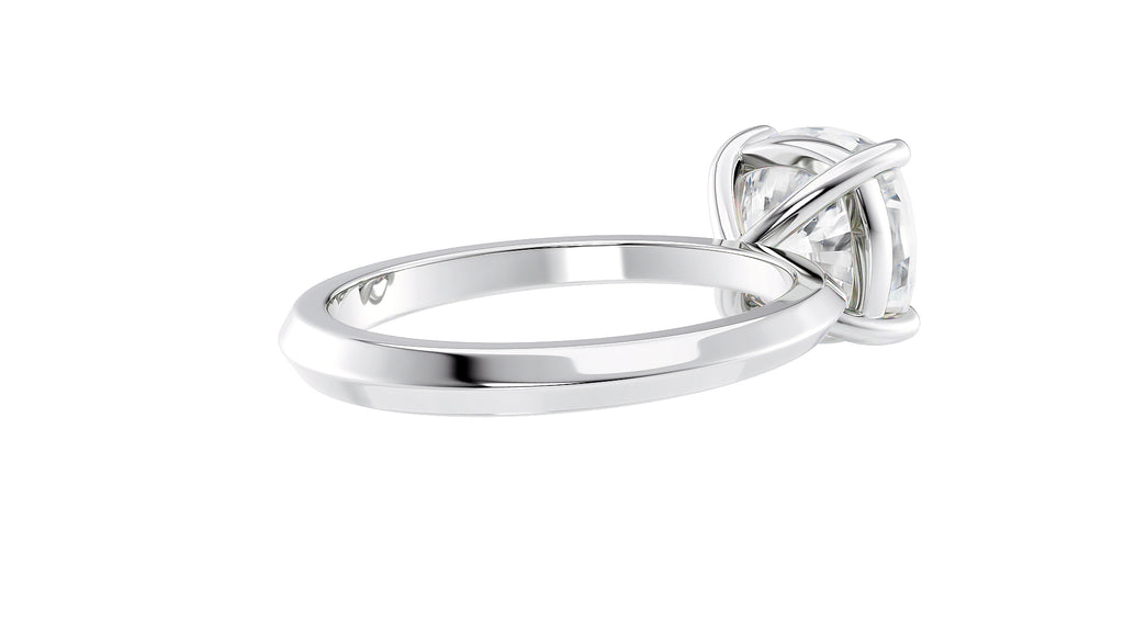 Cushion Cut Solitaire Diamond Engagement Ring