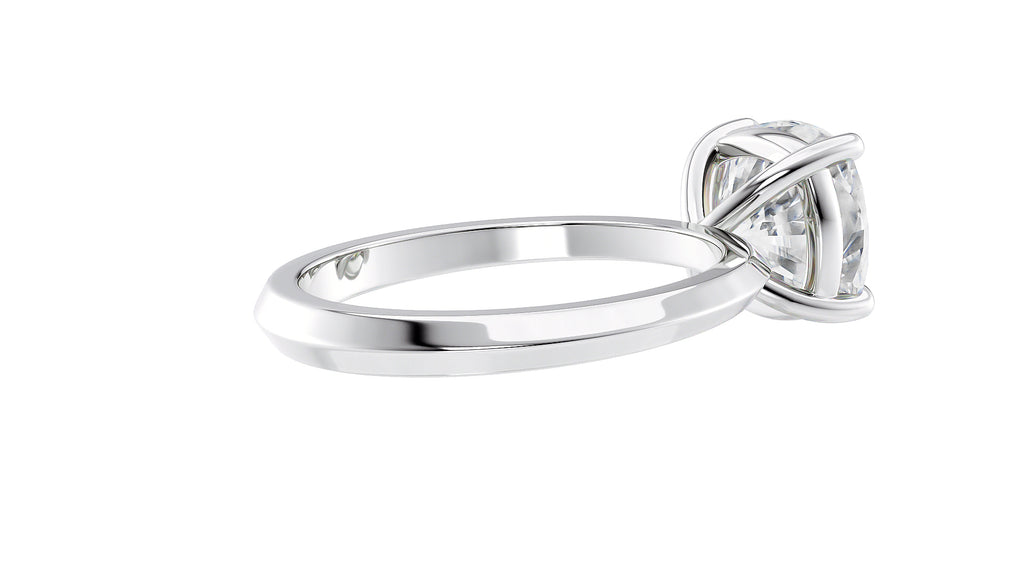 Cushion Cut Solitaire Diamond Engagement Ring