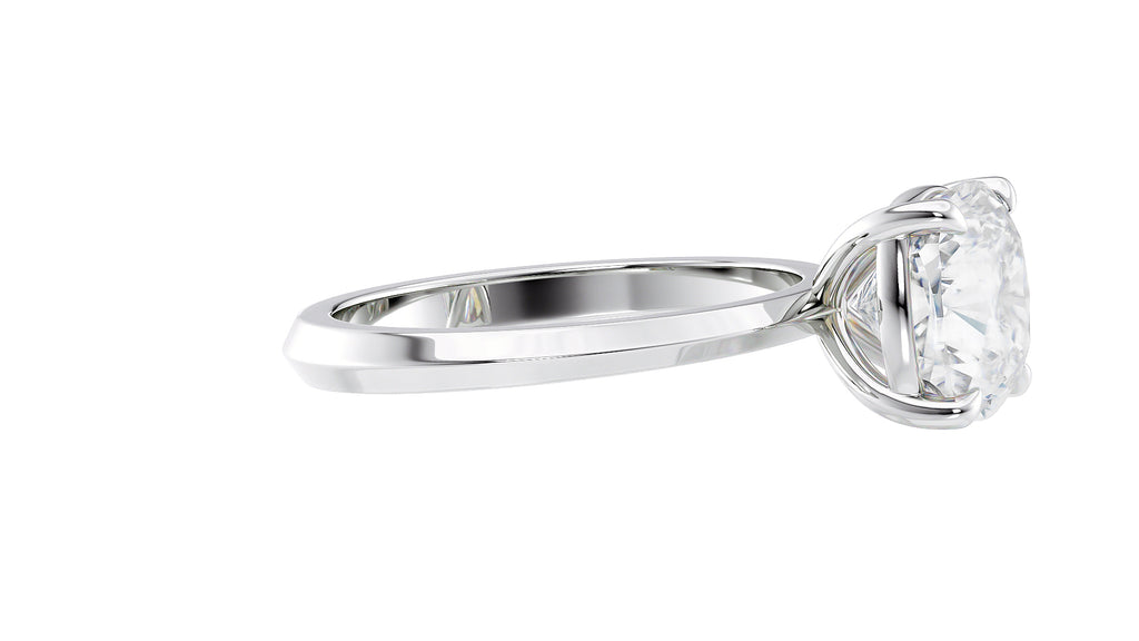 Cushion Cut Solitaire Diamond Engagement Ring