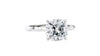 Cushion Cut Solitaire Diamond Engagement Ring