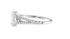 Oval Solitaire Split Diamond Band Engagement Ring