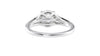 Round Solitaire Split Diamond Band Engagement Ring