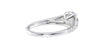 Round Solitaire Split Diamond Band Engagement Ring