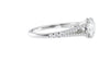 Round Solitaire Split Diamond Band Engagement Ring
