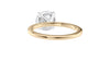 Round Solitaire Diamond Band Engagement Ring