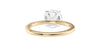 Round Solitaire Diamond Band Engagement Ring