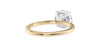 Round Solitaire Diamond Band Engagement Ring