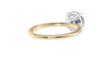Round Solitaire Diamond Band Engagement Ring