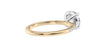 Round Solitaire Diamond Band Engagement Ring