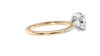 Round Solitaire Diamond Band Engagement Ring