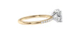 Round Solitaire Diamond Band Engagement Ring