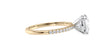 Round Solitaire Diamond Band Engagement Ring