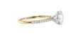Round Solitaire Diamond Band Engagement Ring