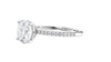 Round Solitaire Diamond Band Engagement Ring
