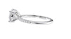 Round Solitaire Diamond Band Engagement Ring