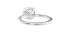 Round Solitaire Diamond Band Engagement Ring