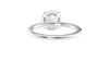 Round Solitaire Diamond Band Engagement Ring