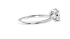 Round Solitaire Diamond Band Engagement Ring