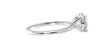 Round Solitaire Diamond Band Engagement Ring