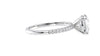 Round Solitaire Diamond Band Engagement Ring